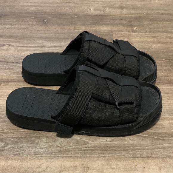 Black Dior Alpha Sandals
